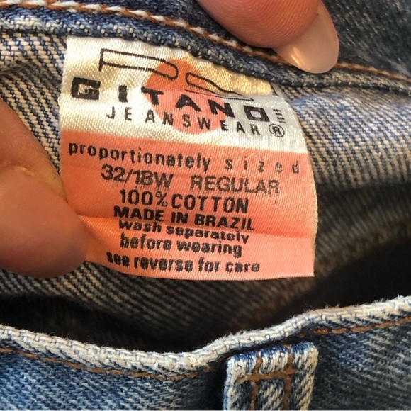 Vintage Gitano Jeans Mom Jeans 32 Reg 18W - Picture 5 of 11